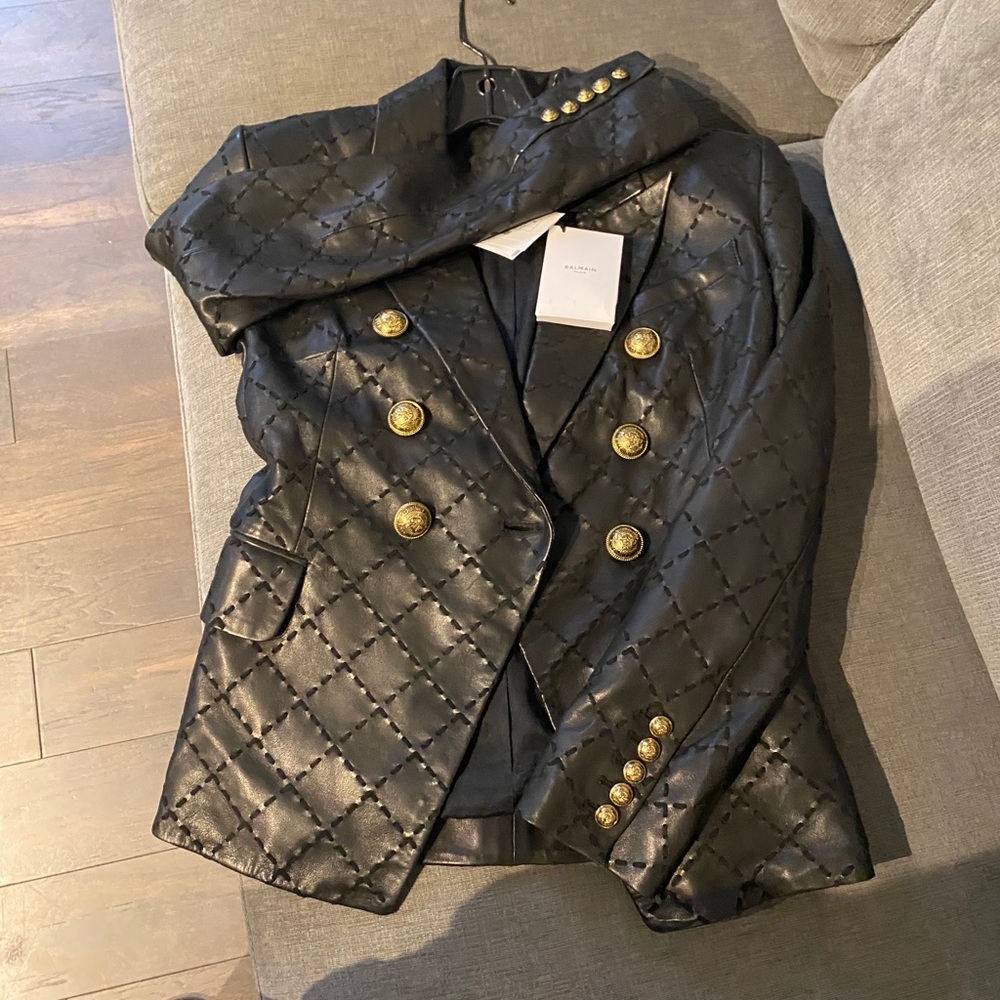 Balmain leather jacket